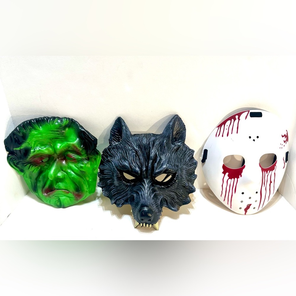Halloween Mask (3) Jason, Wolf, Frankenstein